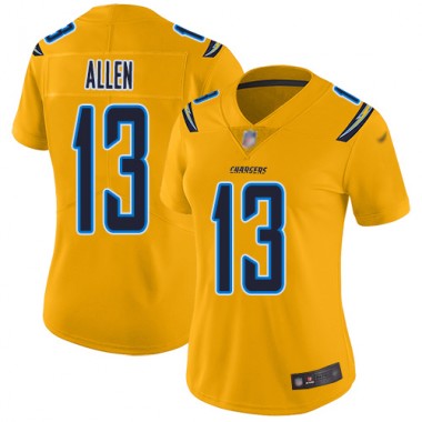 Los Angeles Chargers NFL Football Keenan Allen Gold Jersey Women Limited #13 Inverted Legend->youth nfl jersey->Youth Jersey